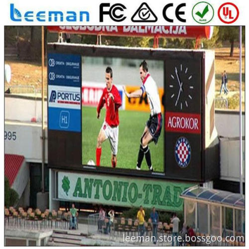 sports stadium perimeter led sign display aluminium die casting machine advertising led football perimeter display